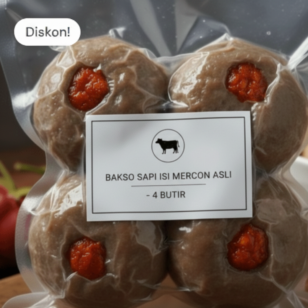 bakso frozen mercon pedas bakso frozen mercon pedas